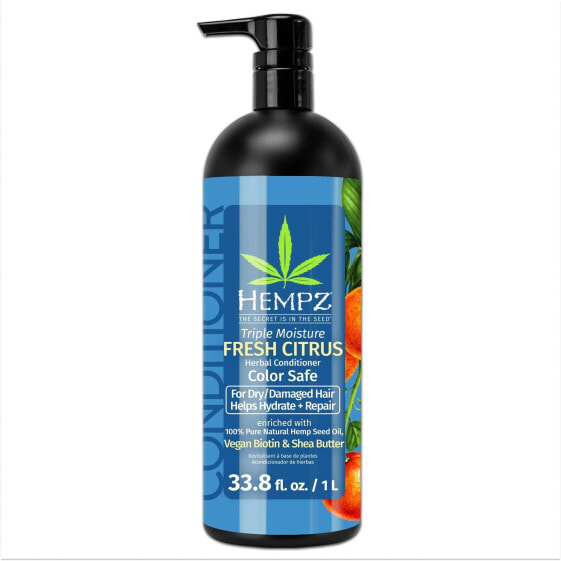 Hempz Biotin Conditioner - Triple Moisture Fresh Citrus - Peach & Grapefruit ...