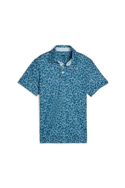 CLOUDSPUN Butterflies Polo Tshirt / Erkek Kelebek Baskılı Golf Tshirt