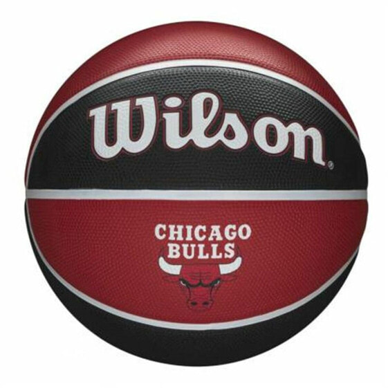 Баскетбольный мяч Wilson NBA Team Tribute Chicago Bulls Красный размер 7