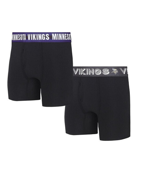 Men's Minnesota Vikings Gauge Knit Boxer Brief Two-Pack