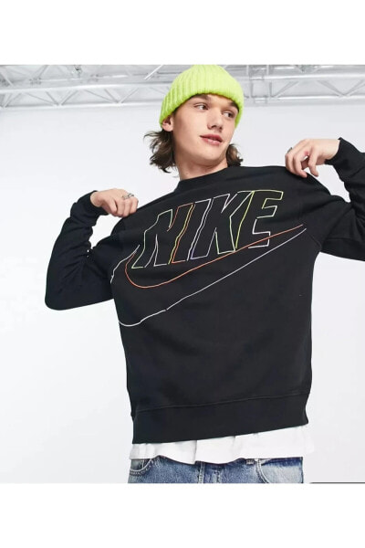 Толстовка мужская Nike Club+ Crew Erkek Sweatshirt DX0529-010