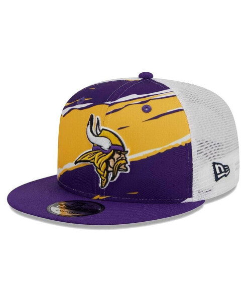 Men's Purple Minnesota Vikings Tear Trucker 9FIFTY Snapback Hat