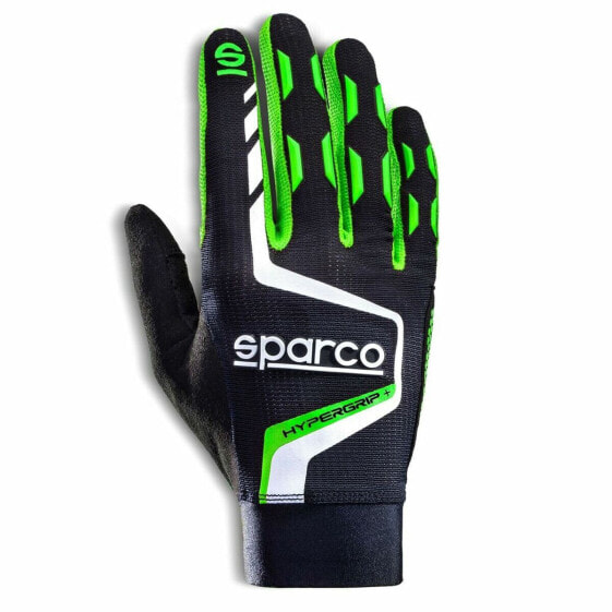 Перчатки Sparco HYPERGRIP+ Черный/Зеленый 11