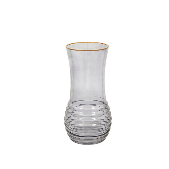 Vase Romimex Grey Glass 12 x 25 x 12 cm