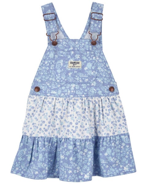 Baby Floral Print Tiered Jumper Dress 9M