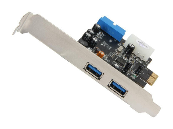 VANTEC 4-Port SuperSpeed USB 3.0 PCIe Host Card w/ Internal 20-Pin Connector Mod