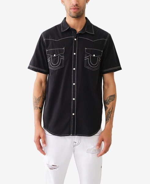 Men's Short Sleeve Camp Collar Resort Shirt