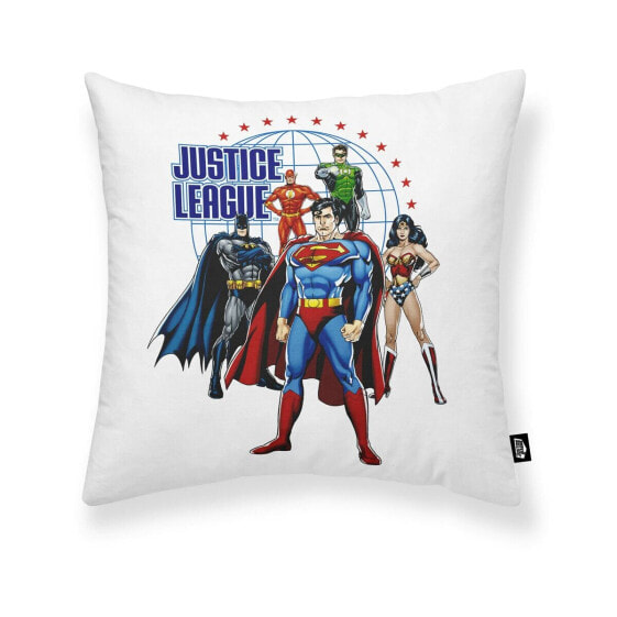 Наволочка серии Justice League Justice Team A белая 45 x 45 см.