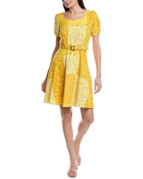 Nanette Nanette Lepore Nolita Stretch Sheath Dress Women's Yellow 8