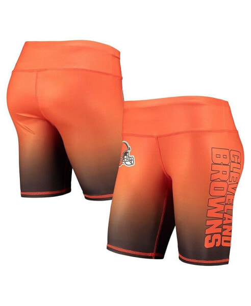 Спортивные шорты FOCO женские Оранжевые Cleveland Browns Gradient