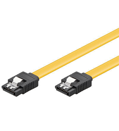 Wentronic CAK SATA 600-020 CLIP 0.2m - 0.2 m - SATA III - SATA 7-pin - SATA 7-pin - Male/Male - Black - Yellow