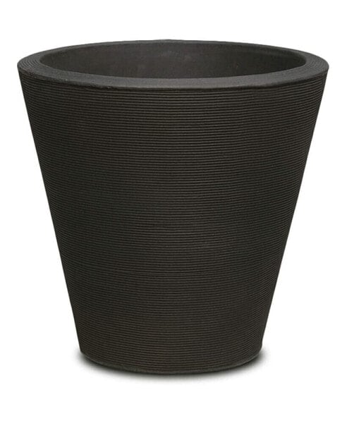 Madison Planter DoubleWalled 20" Caviar Black