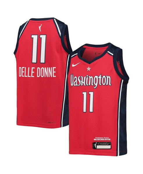 Big Boys Elena Delle Donne Red Washington Mystics 2021 Player Jersey - Explorer Edition