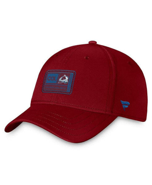 Men's Burgundy Colorado Avalanche Authentic Pro Training Camp Flex Hat