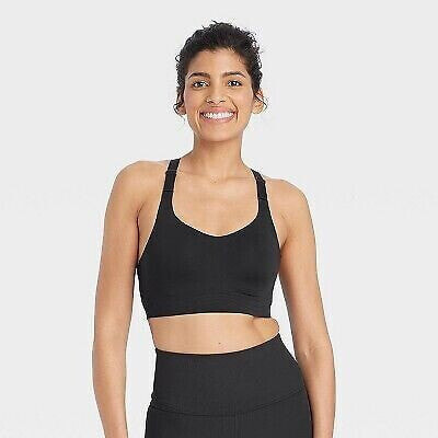 Women's Sculpt High Support Embossed Sports Bra - All In Motion Black XL