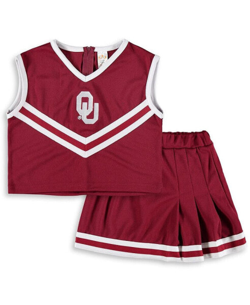 Спортивный костюм Little King Apparel для девочек Красный Oklahoma Sooners "Красно" 2-х частей