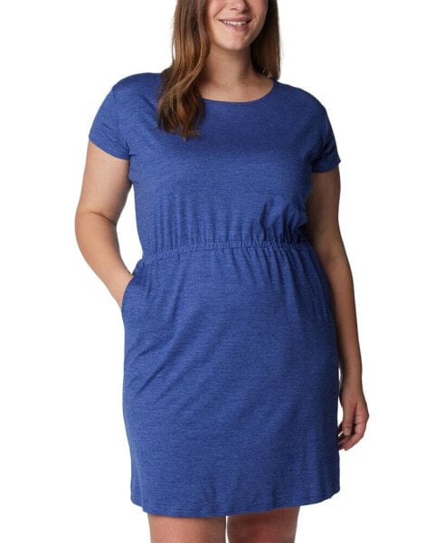 Платье Columbia plus Size Pacific Haze™ короткими рукавами, созданное для Macy's