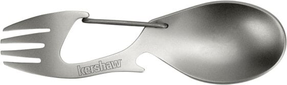 Kershaw Ration Multi Tool Spork Stainless Steel with Carabiner and Bottle Opener