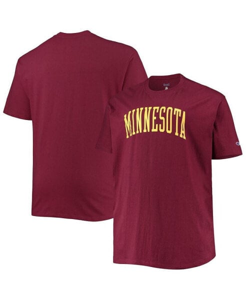 Men's Maroon Minnesota Golden Gophers Big and Tall Arch Team Logo T-shirt