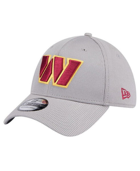 Men's Gray Washington Commanders Active 39Thirty Flex Hat