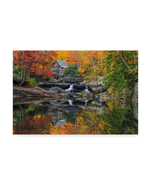 Galloimages Online 'Grist Mill In The Fall' Canvas Art - 24" x 16"