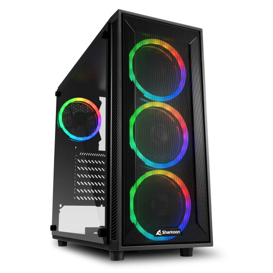 Sharkoon TG4M RGB - PC - Black - ATX - micro ATX - Mini-ITX - Gaming - Multi - Case fans