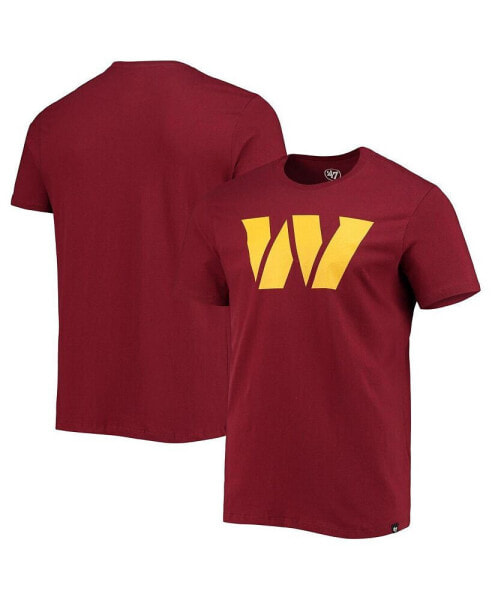 Men's Burgundy Washington Commanders Logo Imprint Super Rival T-shirt