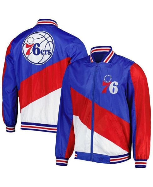 Men's Royal Philadelphia 76ers Ripstop Full-Zip Jacket