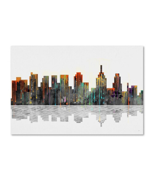 Marlene Watson 'Philadelphia Pennsylvania Skyline' Canvas Art - 22" x 32"