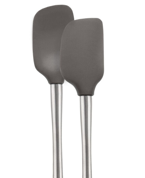 Набор мини-лопаток и ложек Flex-Core Tovolo из силикона и нержавеющей стали.