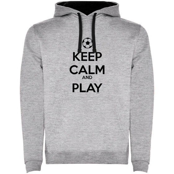 KRUSKIS Keep Calm And Play Football Two-Colour hoodie