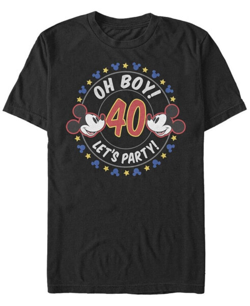 Men's Oh Boy Mickey 40 Short Sleeve Crew T-shirt