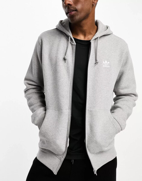 adidas Originals hooded sweatshirt in grey