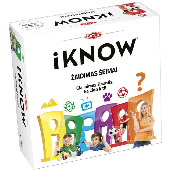 TACTIC Board Game Iknow Family Quiz In Lithuanian Lang doll