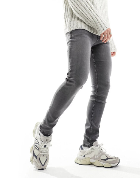 DTT stretch skinny fit jeans in grey