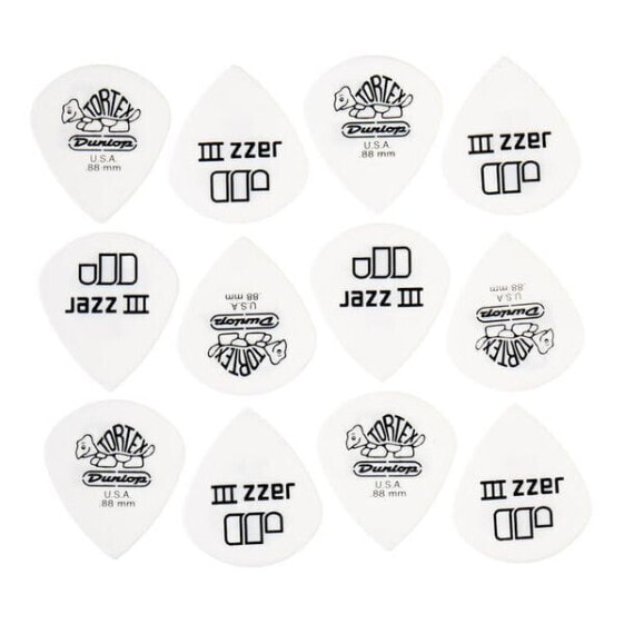 Dunlop Tortex Jazz III White 0,88