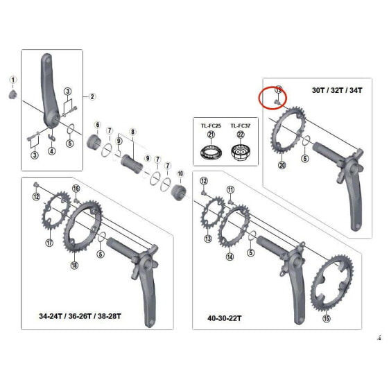 SHIMANO Screws For M8000