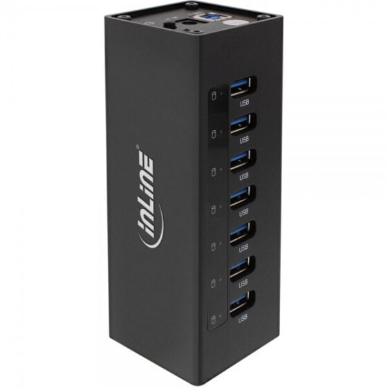 InLine USB 3.0 Hub - 7 port - aluminium case - with 2.5A power supply