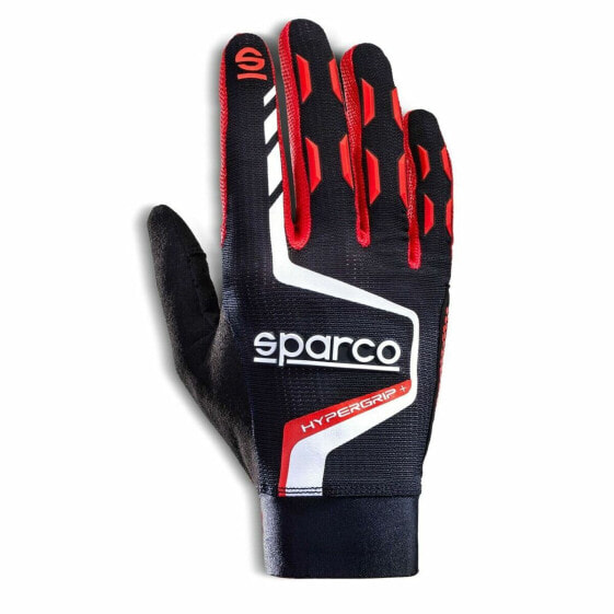 Перчатки Sparco HYPERGRIP+ Черный/Красный Разноцветный