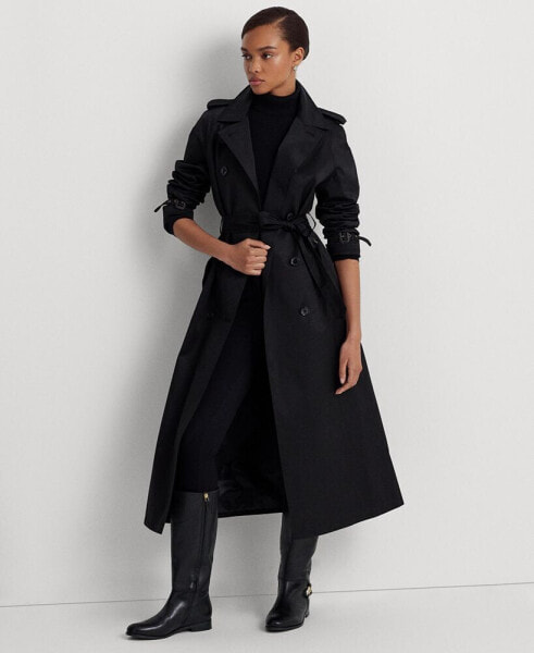 Women's Belted Maxi Trench Coat