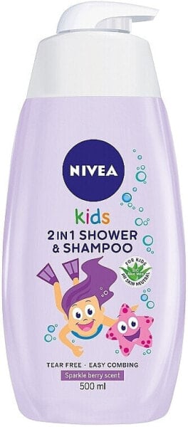 2in1 Duschgel und Shampoo für Kinder mit Beerenduft