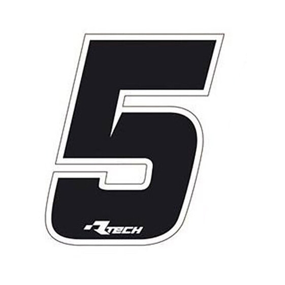 RTECH Number 5 Stickers 10 Units