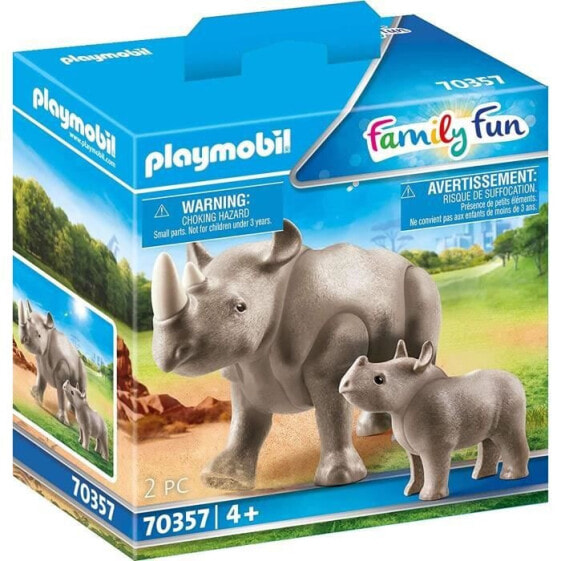 Фигурки Playmobil FamilyFun 70357 Носорог с детенышем
