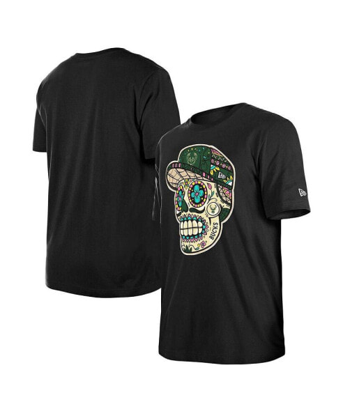 Men's and Women's Black Milwaukee Bucks Sugar Skull T-Shirt