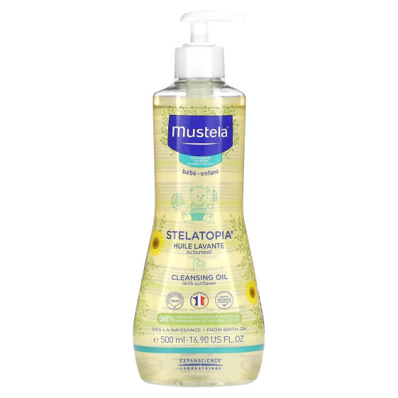 Средство для купания Mustela Stelatopia Cleansing Oil, без отдушки, 500 мл