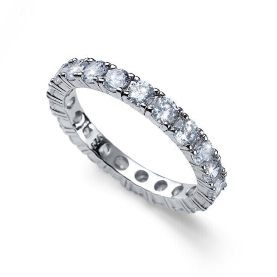 Fine silver ring with Classic 63259 crystals