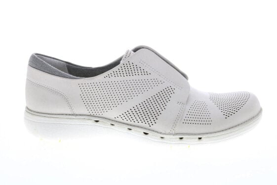 Clarks Un Voltra 26117828 Womens White Leather Oxford Flats Shoes 5