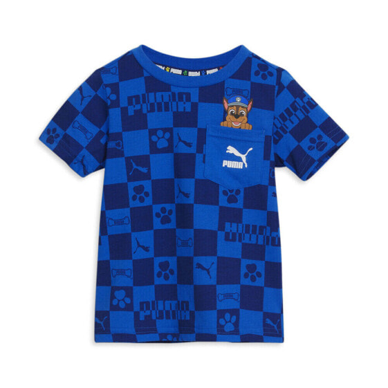 Puma X Paw Patrol Jersey Aop Fashion Tee Inf Boys Size 2T Casual Tops 8597150