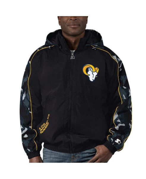 Men's Black Los Angeles Rams Thursday Night Gridiron Full-Zip Hoodie Jacket