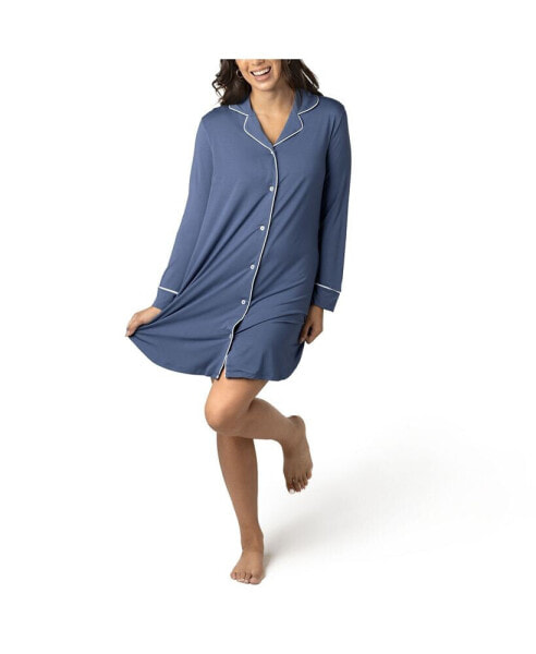 Maternity Clea Long Sleeve Postpartum Nightgown